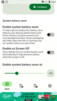 Battery Guru android App screenshot 7